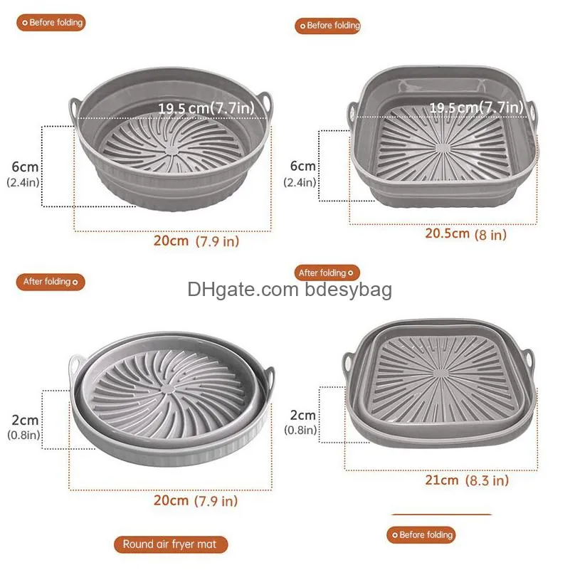 foldable air fryer silicone pan - maximize your cooking versatility!