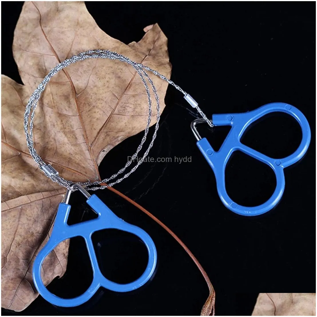 outdoor gadgets portable 73cm stainless steel wire saw camping hiking travel outdoor emergency survive tool wire kits with finger