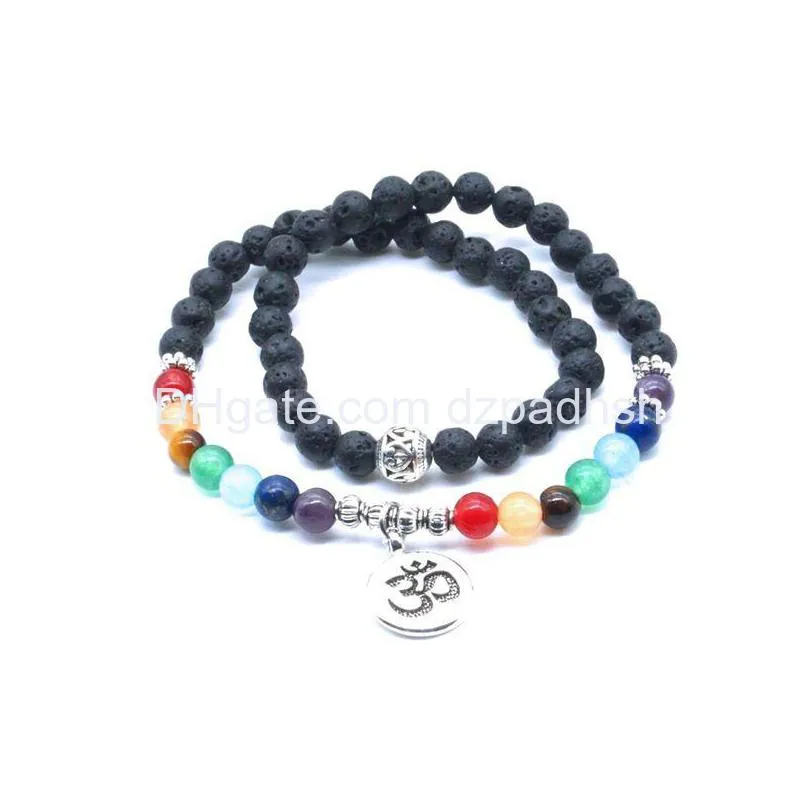 Aromatherapy 6Mm Lava Stone Bracelet Black Healing Nce Beads Reiki Buddha Prayer Tree Of Life Jewelry Drop Delivery Health Beauty Car Dhuqt
