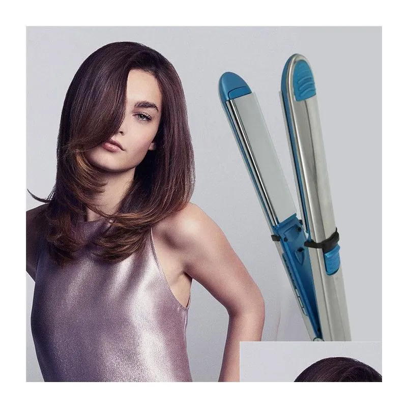 Hair Straighteners High Quality Straightener Pro Na-No Titani Baby Optima 3000 Straightening Irons 1.25 Inch Flat With Retail Drop D Dhs1Y