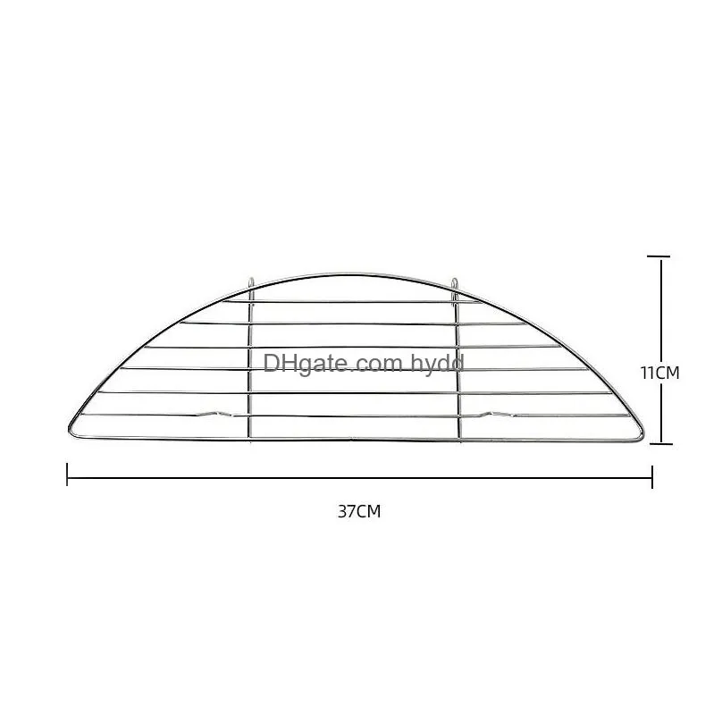 stainless barbecue grid camping cooking baking net steel cooling rack wire grid cake food rack fire cooking grill bbq grate