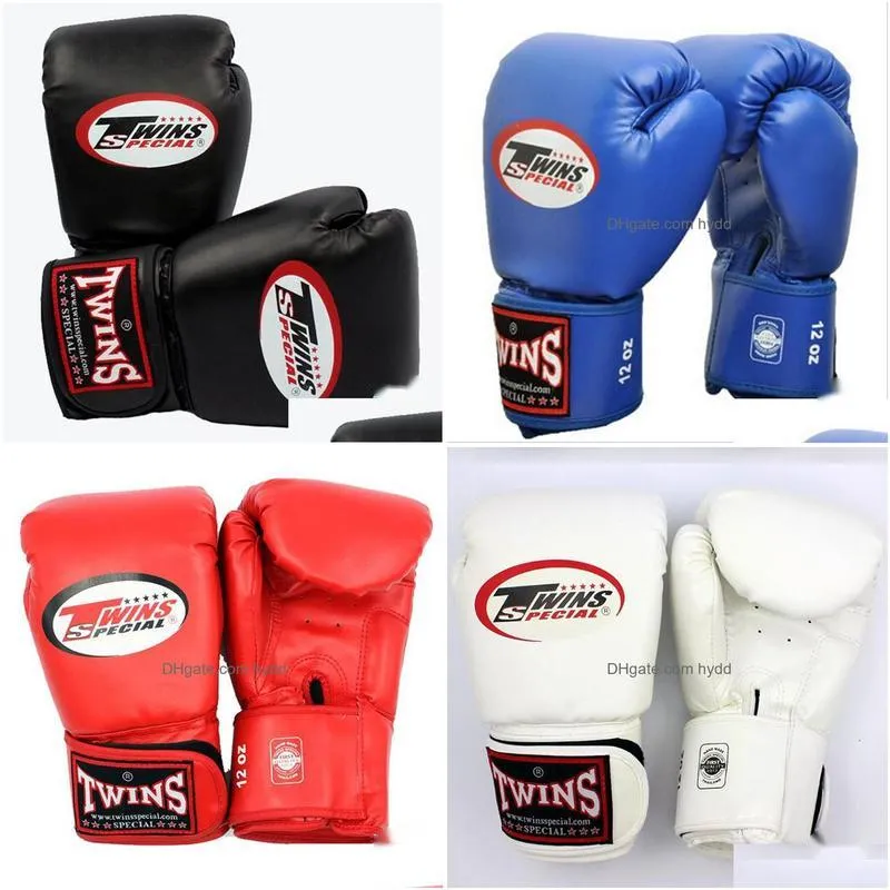 10 12 14 oz boxing gloves pu leather muay thai guantes de boxeo fight mma sandbag training glove for men women kids