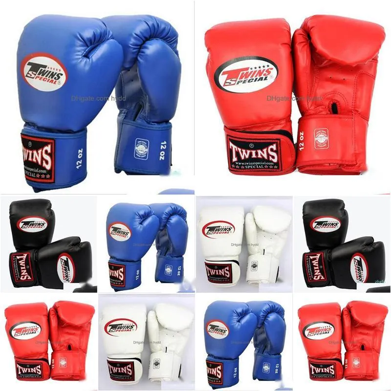 10 12 14 oz boxing gloves pu leather muay thai guantes de boxeo fight mma sandbag training glove for men women kids