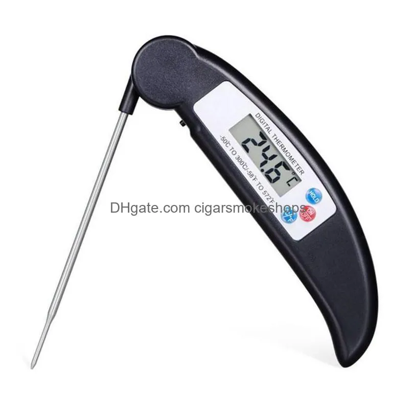 digital lcd food thermometer probe folding kitchen thermometer bbq meat oven water oil temperature test tool