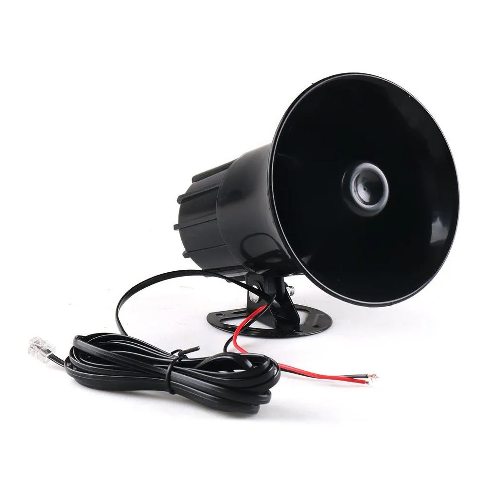 Alarm & Security 12V 50W 120Db Air Siren Horn Warning Alarm Megaphone For Car Truck Mic Speaker 7 Sounds Loud Van Train Rv Boat277Z Dr Dhe9U