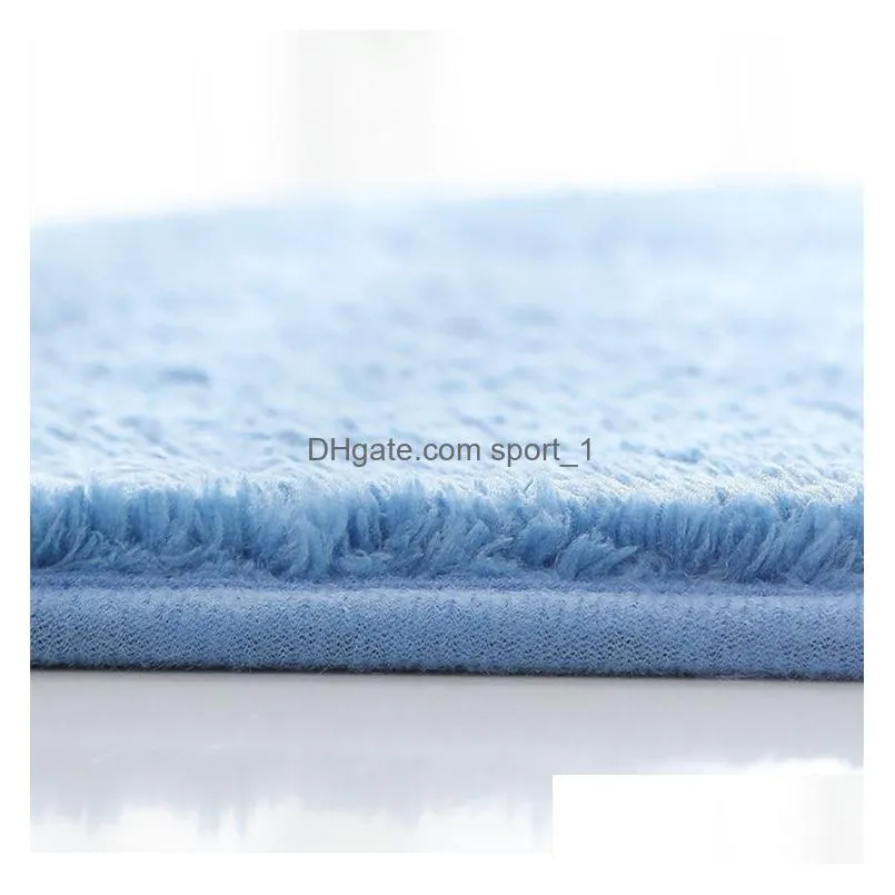 carpet solid color fluffy bathroom mat anti slip bath carpets doormat for toilet absorbent floor rug beside bathtub wash basin washable