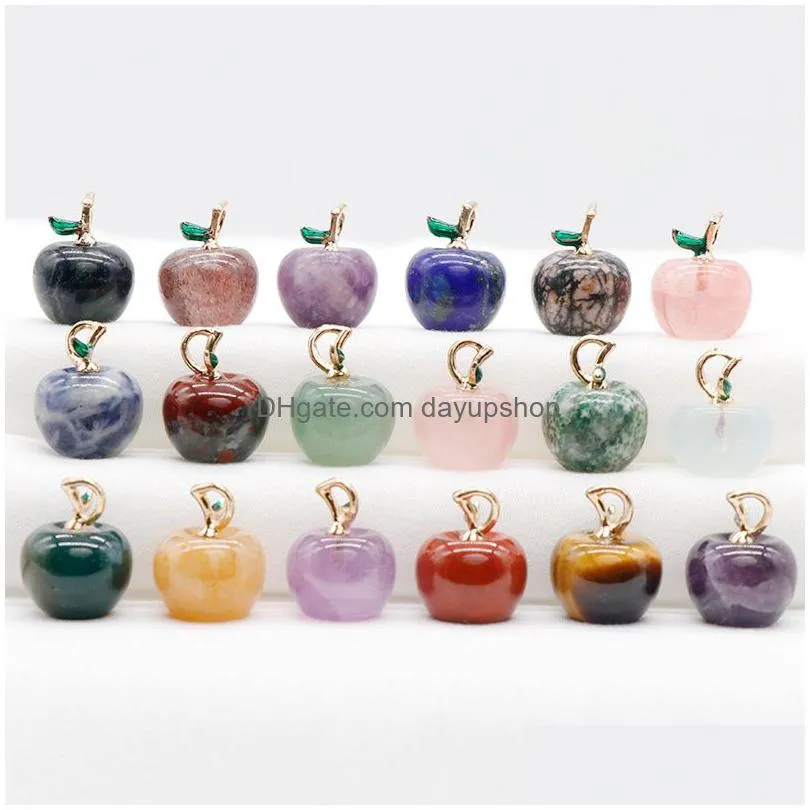 wholesale  shape natural stone pendants crystal opal amethyst charm pendant for diy necklace earrings craft