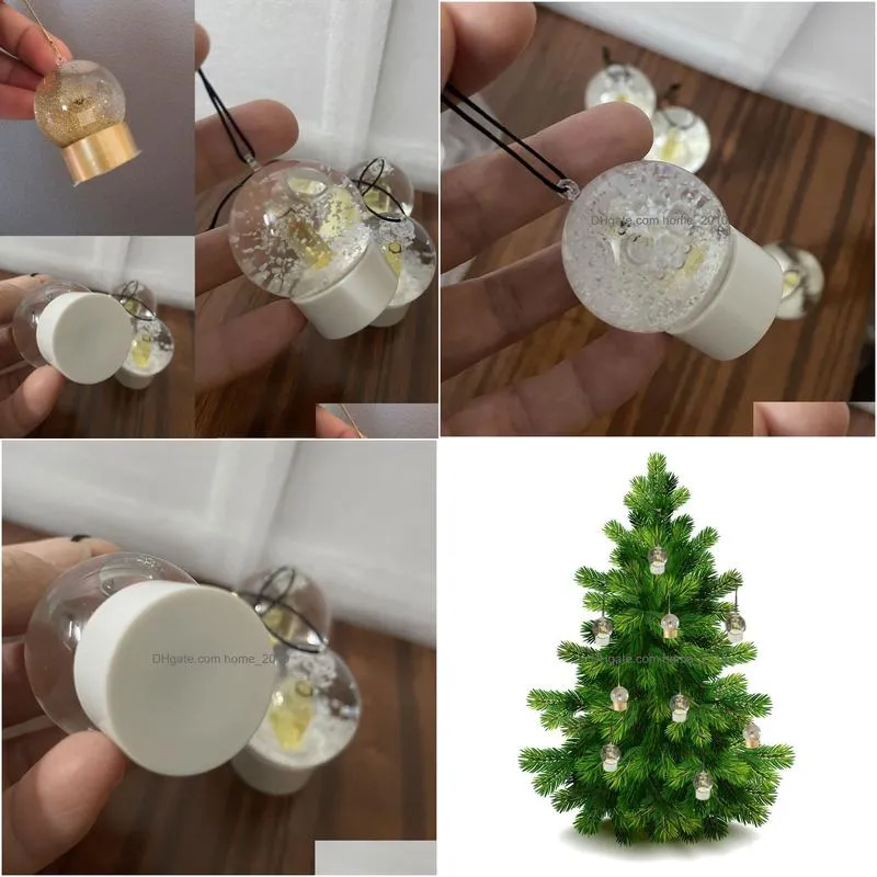 c classics snow globe car interior pendant with perfume bottle inside 2021 fashion crystal ball for special novelty christmas vip gift