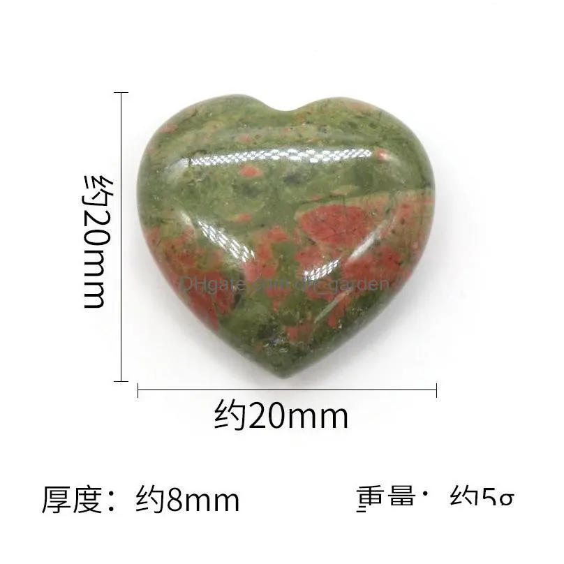 20mm hand carved heart mascot crystal natural raw stone for necklace making pendants carving gemstone star healing mineral decoration
