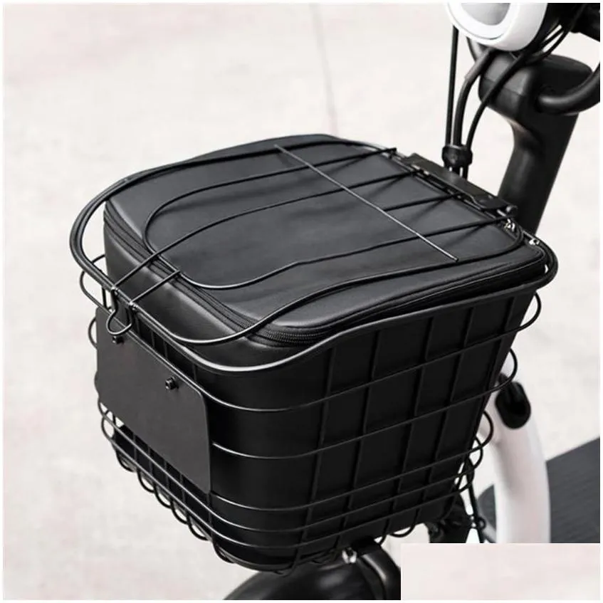 Storage Bags 7 10L Bicycle Front Basket Bike Seat Frame Rack Trunk Bag Zipper Waterproof Larger Capacity Accessories For Outdoor273N Dhuck