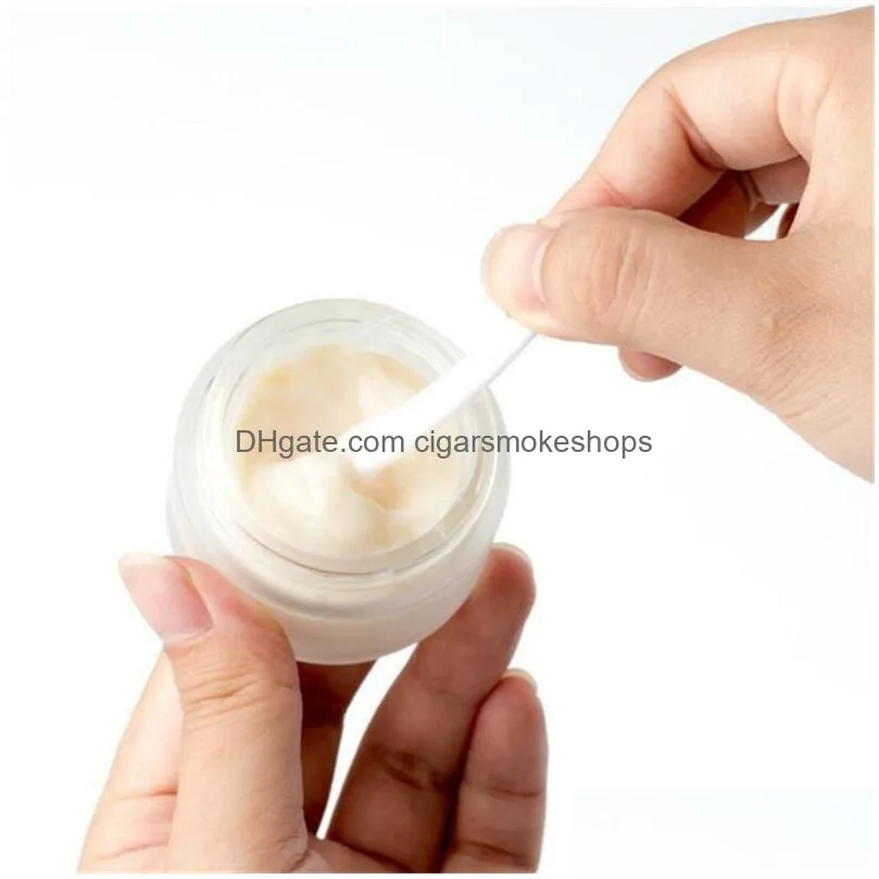 wholesale frosted glass cream jar refillable bottle cosmetic container makeup lotion bottles 5g 10g 15g 20g 30g 50g