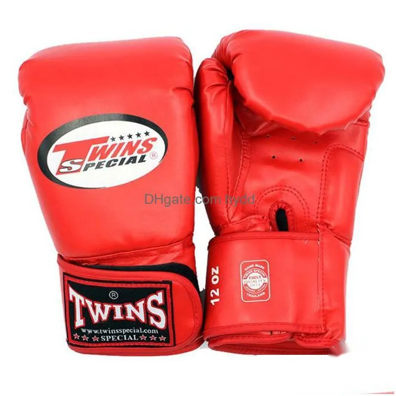 10 12 14 oz boxing gloves pu leather muay thai guantes de boxeo fight mma sandbag training glove for men women kids