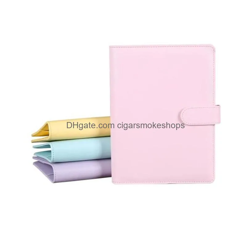 wholesale pu leather cover notebook clip a5 empty notebooks covers without paper faux leathers case spiral planners for filler papers