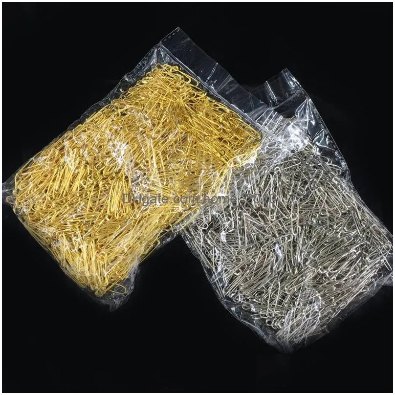 1000pcs elegant u-shaped safety pins 22mm no coil oval steel pin quilting sewing knitting mark garment clothes price hang tag