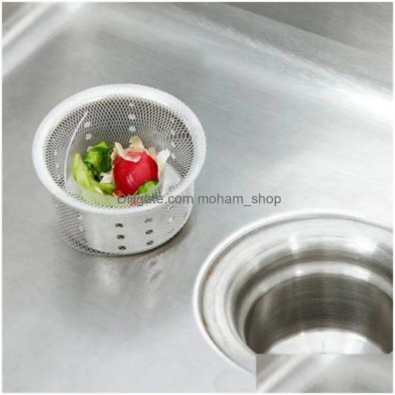 sink drain hole trash strainer mesh disposable garbage bag bathroom kitchen waste bin filter kitchen accessories