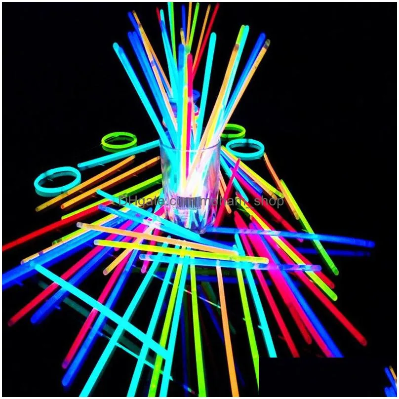 glow sticks bracelets necklaces rave neon multi color flashing light stick fiesta concert dance prom festival home friends party