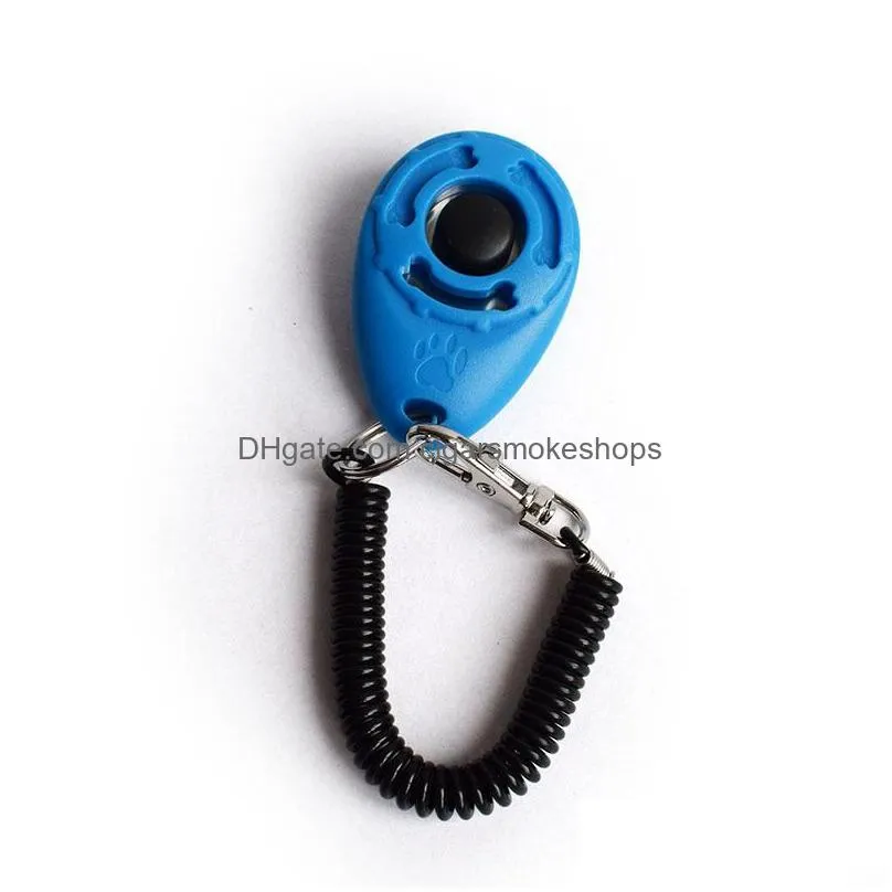 pet dog training click clicker agility training trainer aid dog training obedience supplies with telescopic rope and hook mix