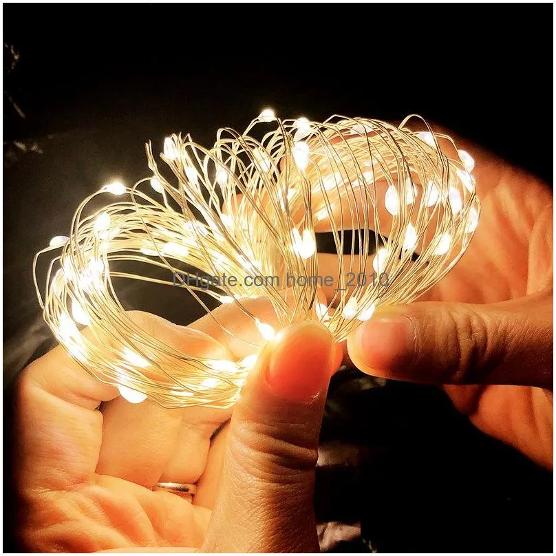 1m 2m  5m 10m copper wire led string lights christmas decorations for home year decoration navidad