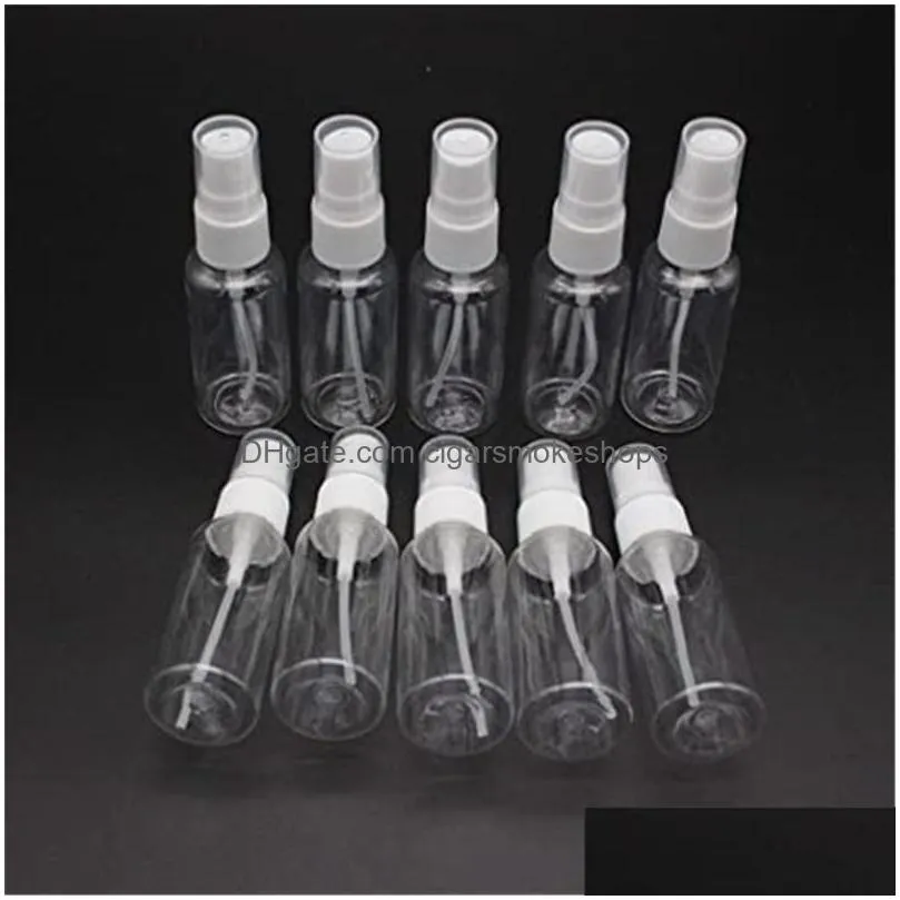 wholesale 30ml 1oz spray bottles plastic clear portable travel bottle empty refillable reusable fine mist atomizer container