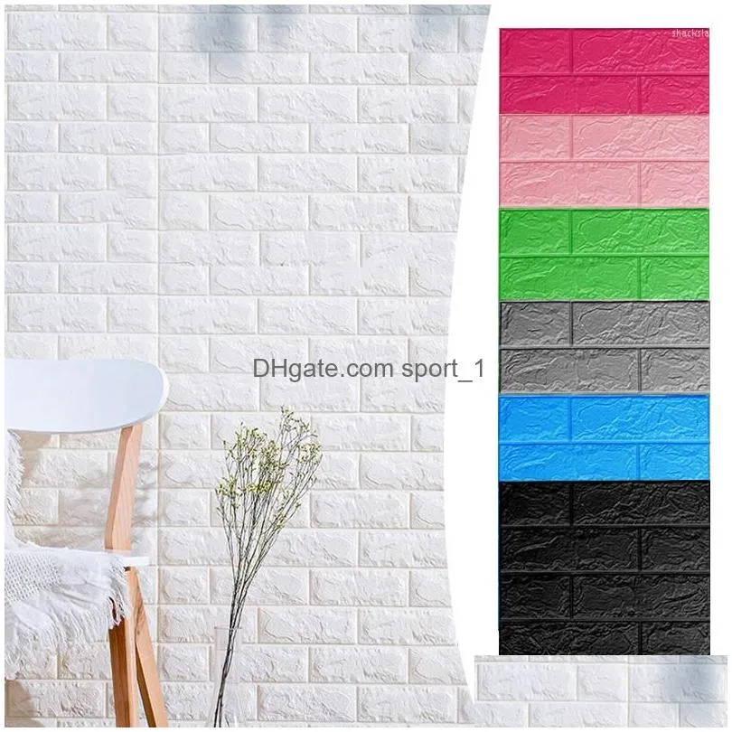 wall stickers high quality 3d sticker lmitation brick bedroom decoration waterproof self-adhesive wallpaper for kids living room