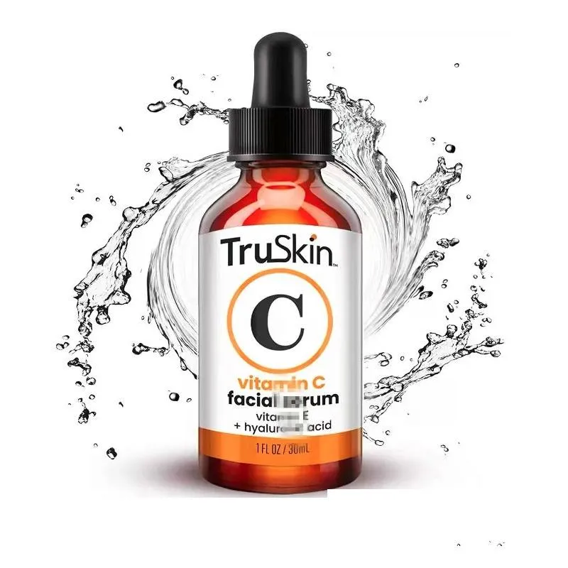 Other Massage Items Truskin Serum Vitamin C Skin Care Face 30Ml 60Ml Fast Ups Drop Delivery Health Beauty Mas Dhdnq