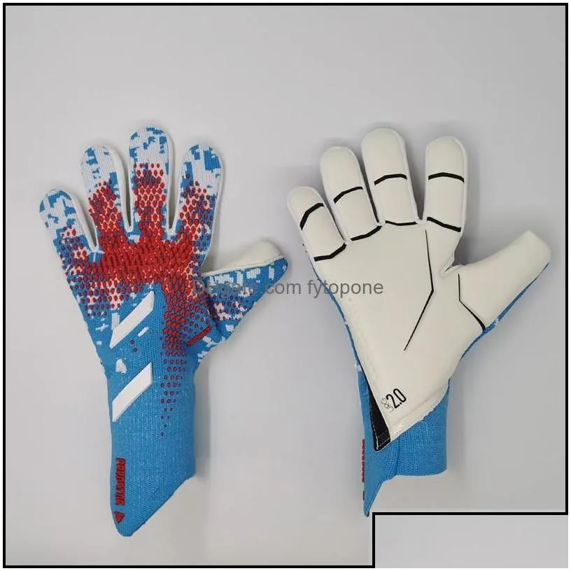 sports gloves 2022 goalkeeper gloves finger protection professional men football adts kids thicker goalie soccer glove drop