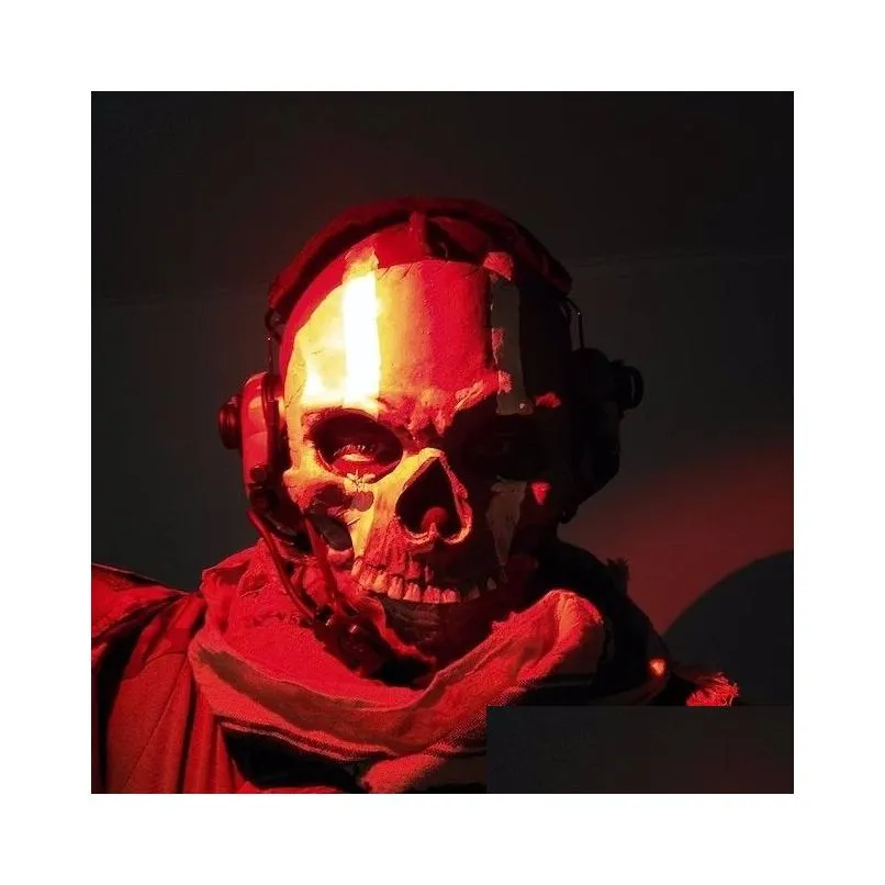 Party Masks Party Masks Mwii Ghost Mask Cod Cosplay Airsoft Tactical Skl Fl 230525 Drop Delivery Home Garden Festive Party Supplies Dhtjf