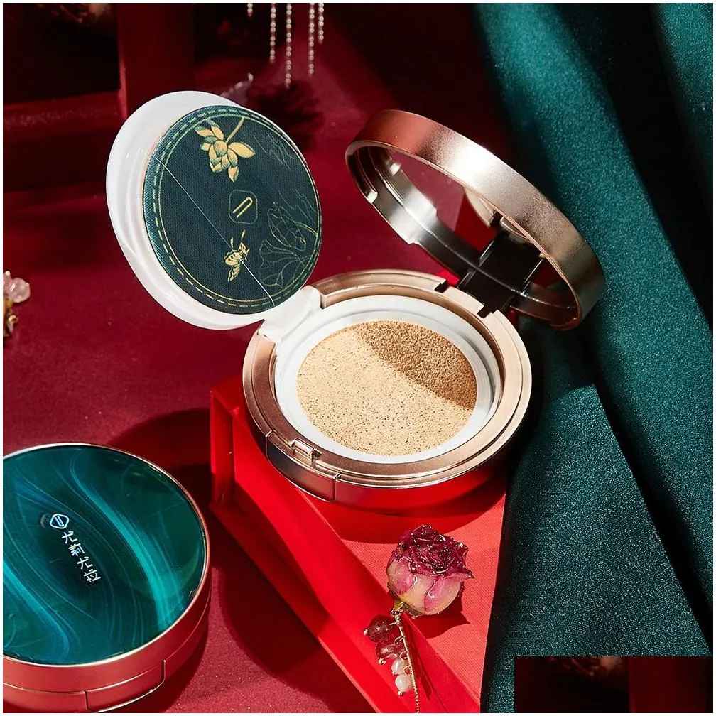 Makeup Sets 8Pcs/Set Air Cushion Bb Cream Concealer Eyeliner Lipstick Make Up Valentines Day Lotus Pond Moonlight Gift Box Drop Deli Dhnjn