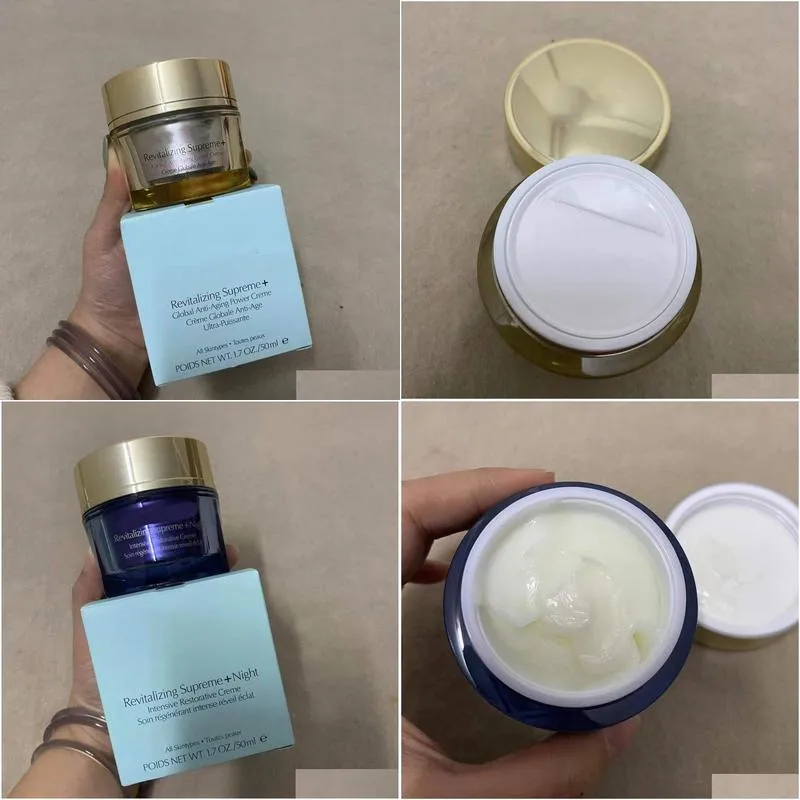Other Massage Items Delivery Top Revitalizing Powder Soft Creme Face Cream Day Night 50Ml Skin Care Drop Health Beauty Mas Dhmv3