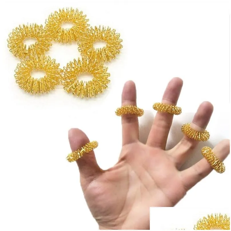 Decompression Toy Spiky Sensory Ring Fidget For Finger Mas Hand Acupressure Masr Relief Circation Rings 0225 Drop Delivery Toys Gift Dh1Jf