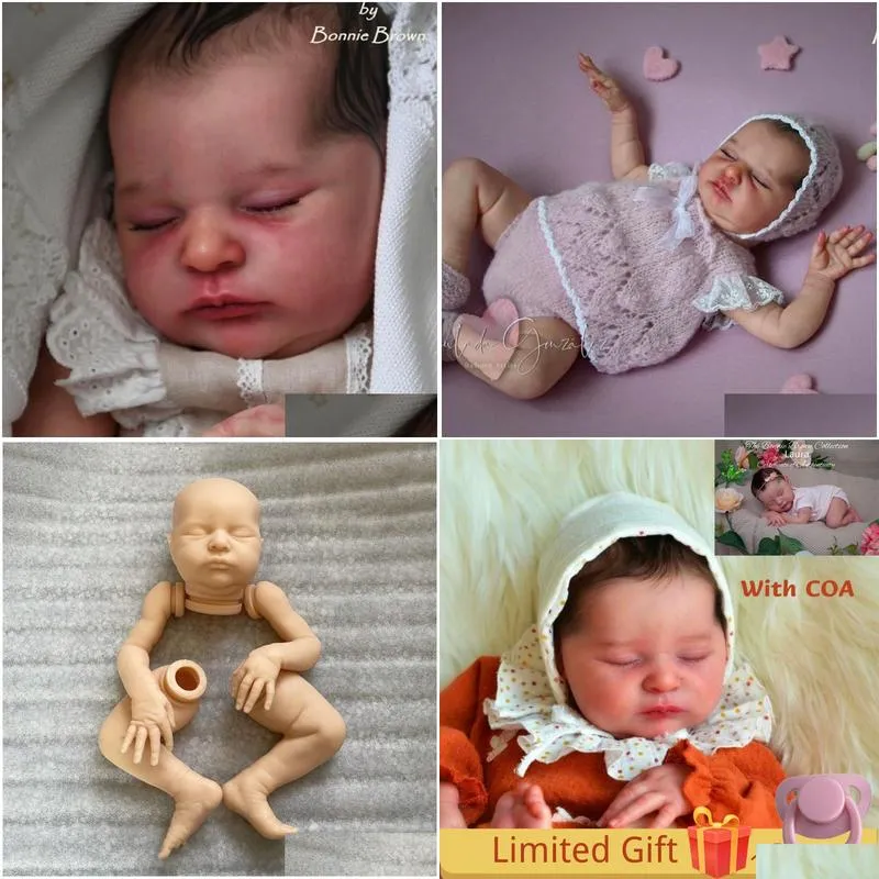 Dolls 20 5 Inches Unfinished Reborn Doll Kit Laura Limited Edition With 2nd COA Vinyl Blank Baby Kits 230710