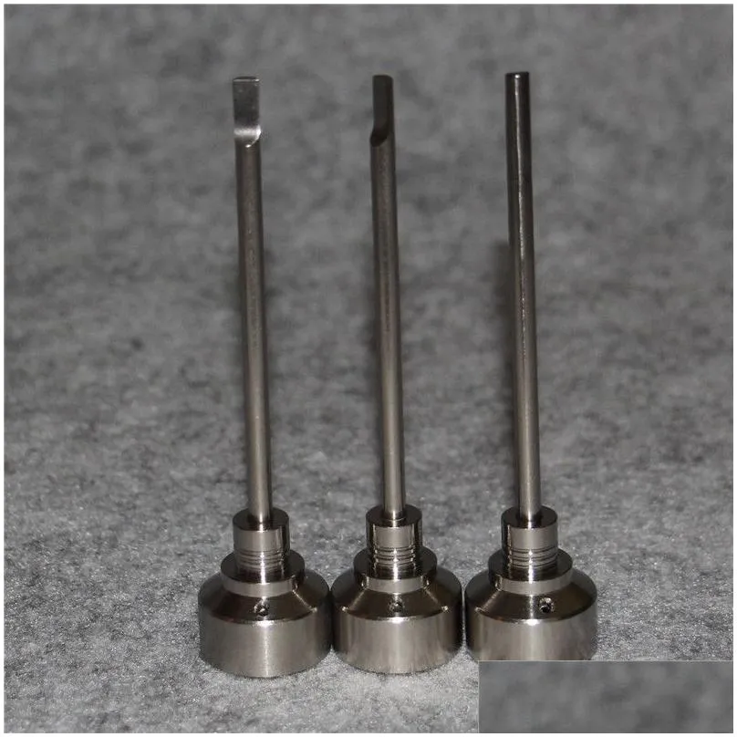 Other Hand Tools Tabacco 2 In 1 Titanium Nail 18 20Mm Gr2 Ti Nails With Carb Cap Dabber Tool For Sle Jar Dab Container Drop Delivery Dhnm5