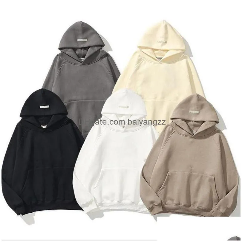 Womens Hoodies Sweatshirts Warm Hooded Mens Fashion Streetwear Plover Loose Lovers Tops Clothing Drop Delivery Apparel Dhupn
