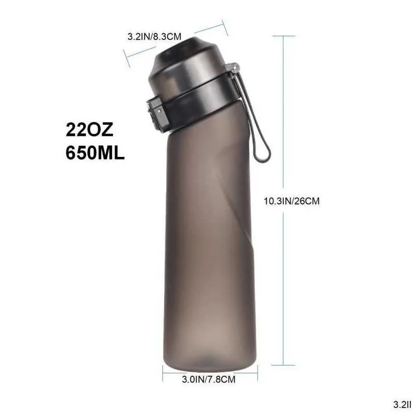 650ml Water Cup Air Flavored Sports Water Bottle Suitable For Outdoor Sports Fitness Fashion Fruit flavor Water Bottle Scent Up