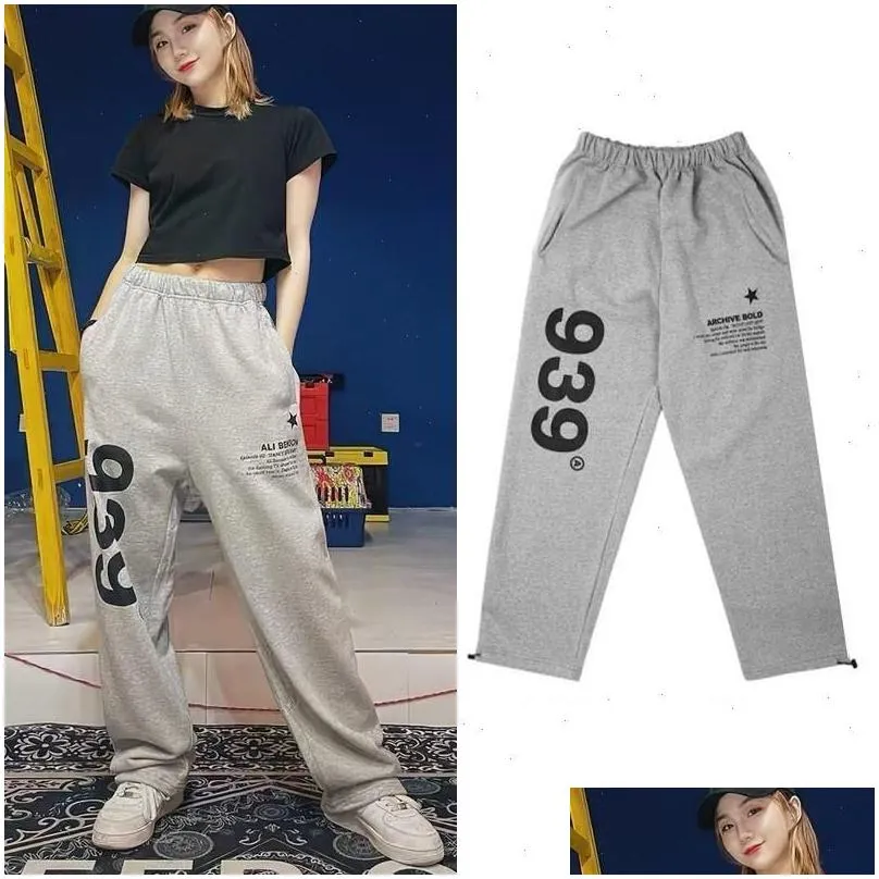 korean fashion kpop dancing jogger pants women spring summer jazz hip hop oversize sweatpants y2k clothes 939 print sports6471755