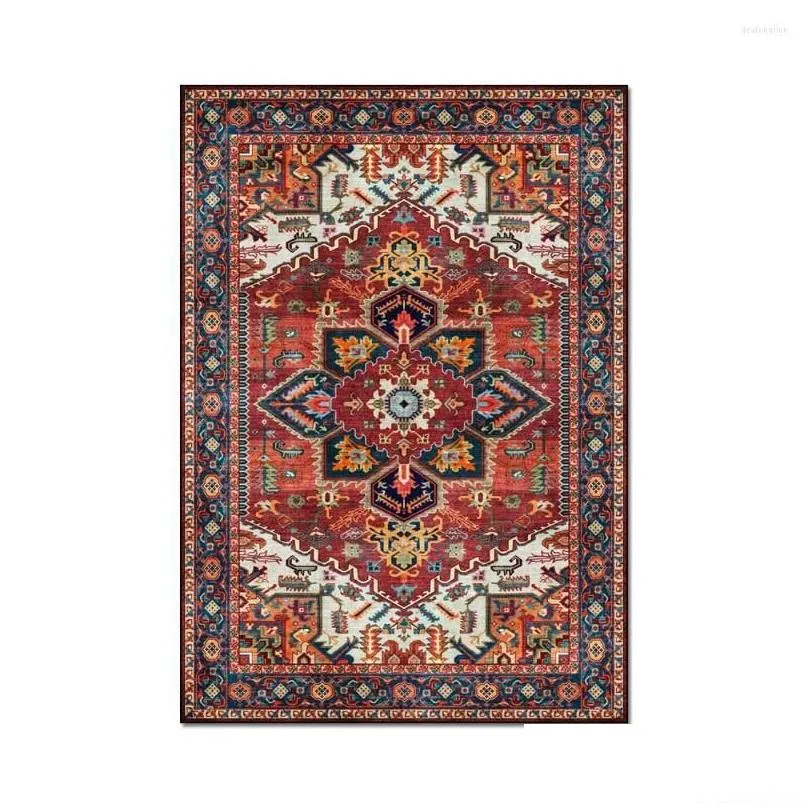 Carpets Bohemia  Carpet Area Rug For Living Room Floor Mat Door Ethnic Gypsy Morocco Bedroom Anti-skid Flannel Modern Home