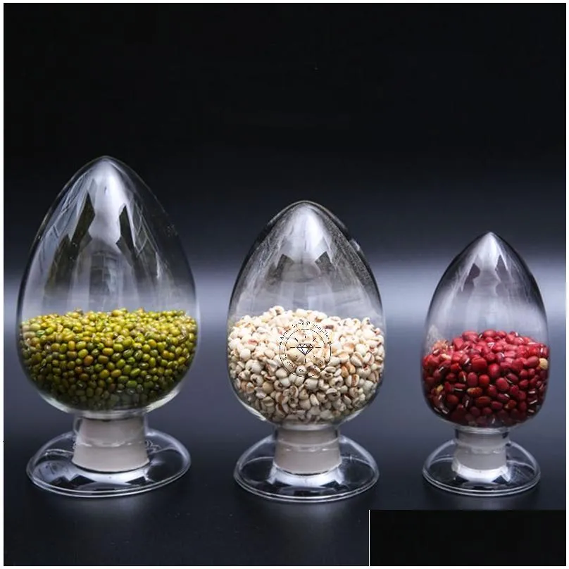 Other Home Garden 125Ml 250Ml 500Ml Conical Seed Bottle Glass Sample Display Containing Plug 230130 Drop Delivery Ot2Qo