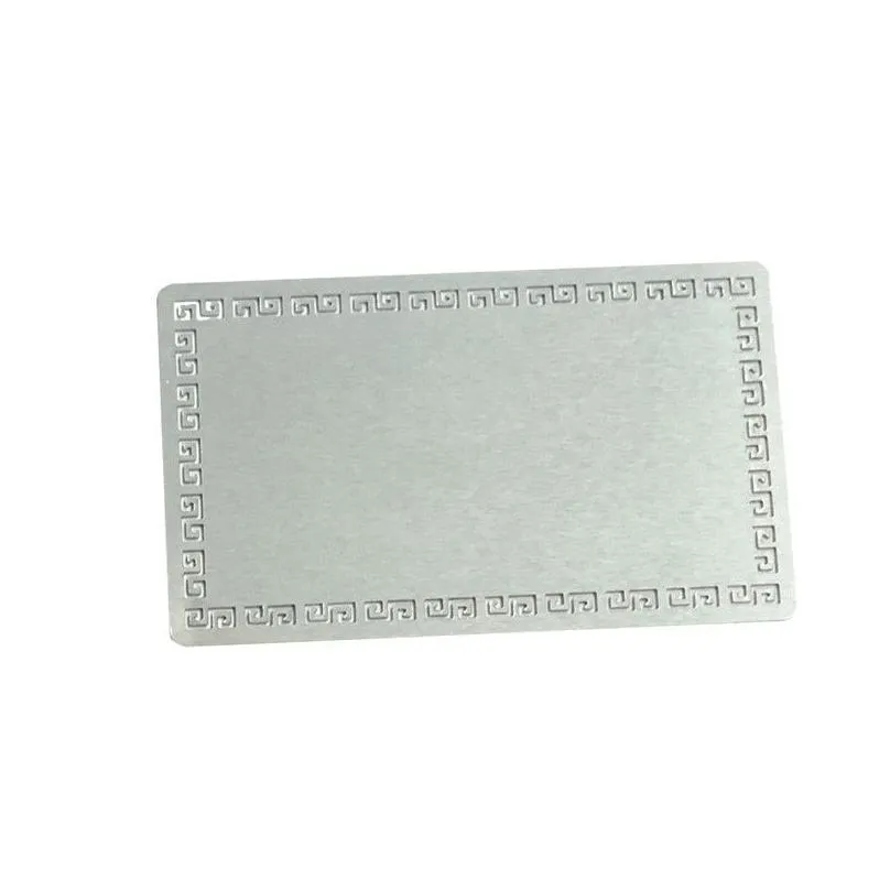 Business Card Files Wholesale Sublimation Metal Cards Heat Transfer Blank Aluminum Plate 3.1X2.1Inch 100Pcs/Set Double Side For Sub Dh1Aa