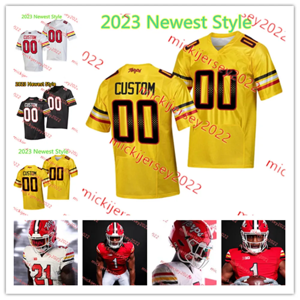 Rakim Jarrett Jacob Copeland 2023 Maryland Terrapins Camiseta De Fútbol