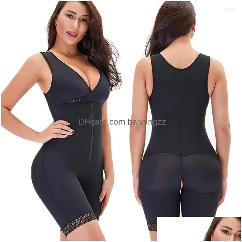 Womens Shapers Fl Body Shaper Slimming Shapewear Plus Size Waist Trainer Corset Seamless Bifter Faja Moldeadora Binder Drop Delivery Dhipp