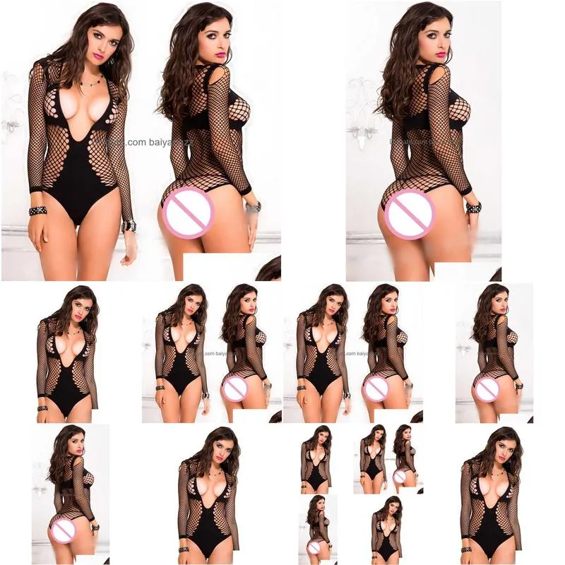 Sexy Set Lingerie Underwear Women Intimates Fun Elastic Bundling Teddy Body Suit Nightgown Porn Sleepwear Pajama Kimino Drop Deliver Dhsbn