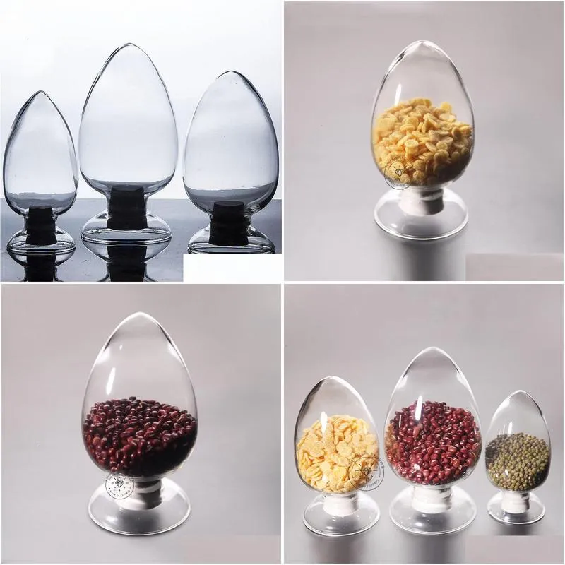 Other Home Garden 125Ml 250Ml 500Ml Conical Seed Bottle Glass Sample Display Containing Plug 230130 Drop Delivery Ot2Qo