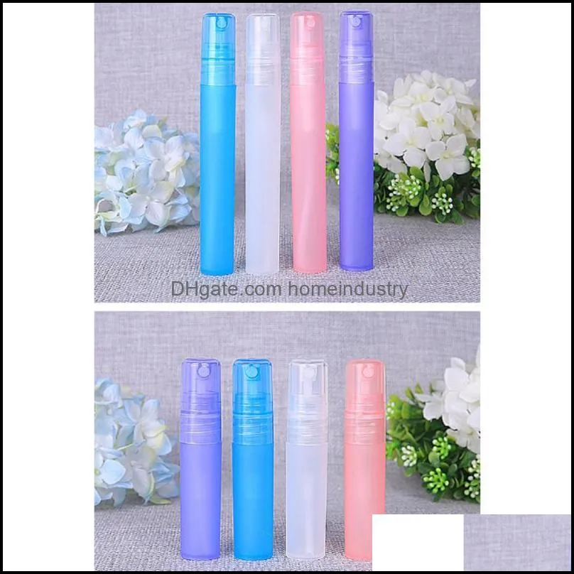 24pcs 3ml mini empty perfume atomizer clear plastic spray bottles refillable liquid sprayer (random color)