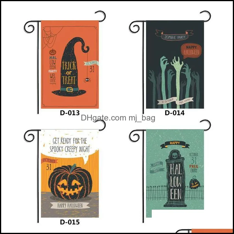 trick or treat flag halloween party pumpkins bat garden flags festival banner custom square exquisite especially