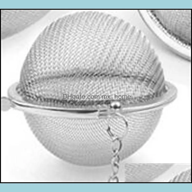 stainless steel tea pot infuser sphere locking spice tea ball strainer mesh infuser tea strainer filter infusor 631 s2