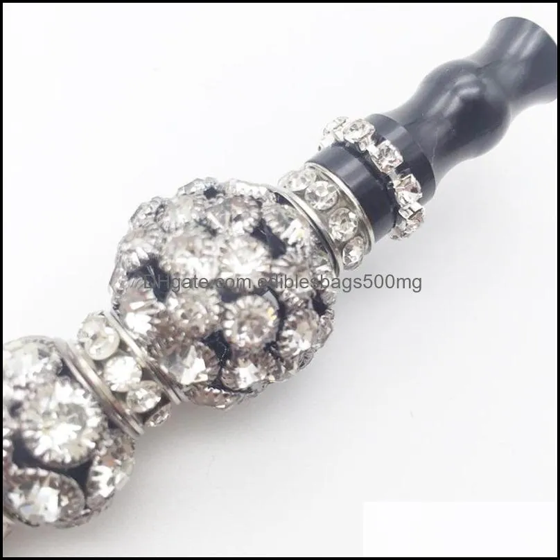 wholesale shisha hookah mouth tips handmade inlaid jewelry ball alloy blunt holders shisha mouthpieces hookah tips 340 v2