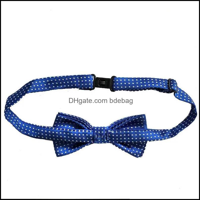 children`s bow tie pet dog idea bowknot wave point collar isignina children ties child jewelry yarn dyed polyester 2 5py b2