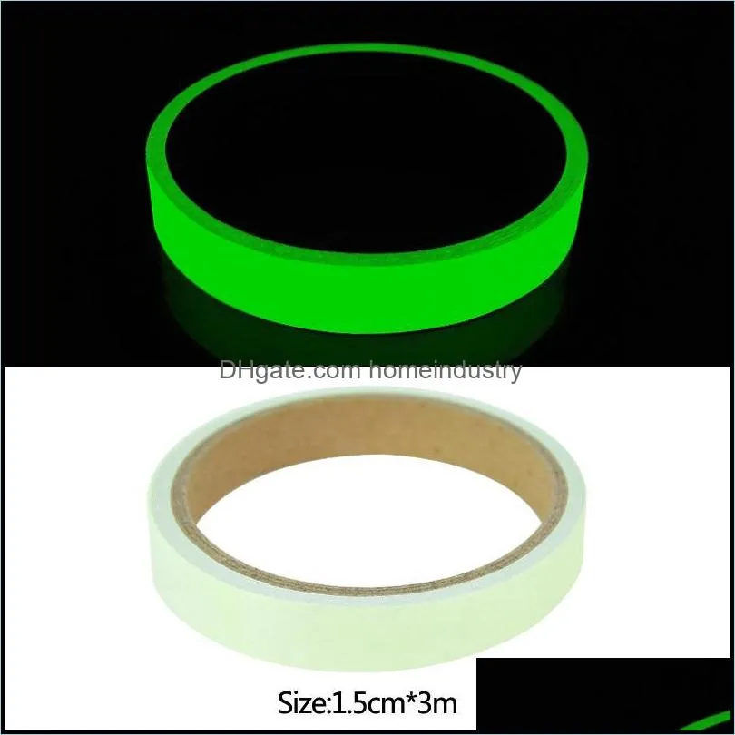 wall stickers  fluorescent tape luminous glow in the dark self adhesive stipe stciker diy home decoration warning tapes decals