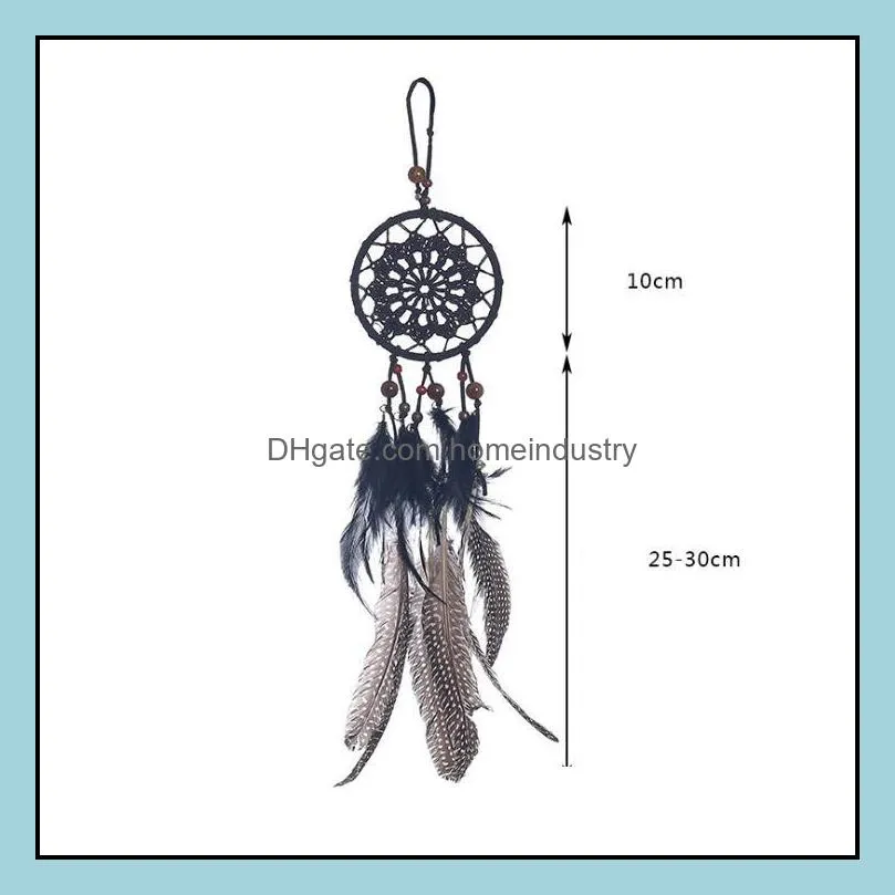 dreamcatcher weaving lace dream catcher girlish heart retro dream feather door ornaments pendant wall hanging decoration