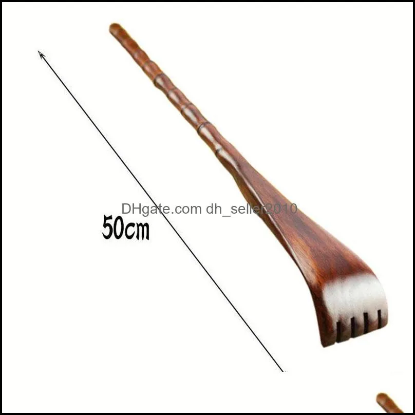 massage relaxation wooden handy bamboo massager back scratcher wood body stick roller health care 1549 t2